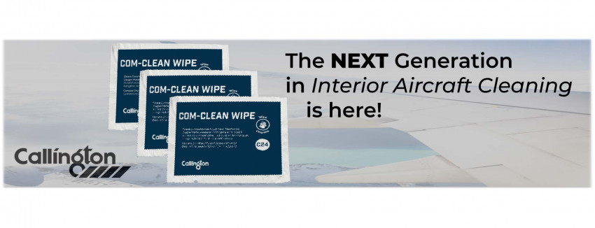 Com-Clean Wipe: The Next Generation of Interior Aircraft Cleaning